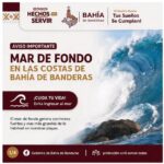 Alerta en Bahía de Banderas: Protección Civil mantiene vigilancia permanente por mar de fondo