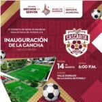Valle Dorado se prepara para la inauguración de nueva cancha deportiva y el arranque de “Cascarita Bahía”